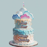 Happy Birthday Rainbow GIF