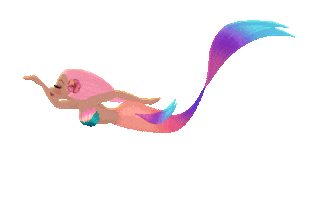 Lux Mermaid Swimming Sticker by Mermaid_Lux