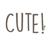 Text Cutie Sticker by Life In Treetop