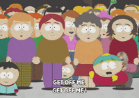 scared eric cartman GIF by South Park 