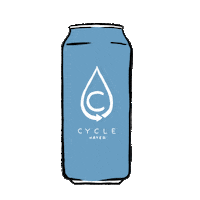 CycleWater water lifestyle sustainable recycle Sticker