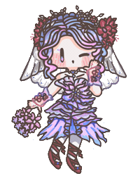 Bride Emma Sticker by Fluffy the Thunder God 雷神阿毛