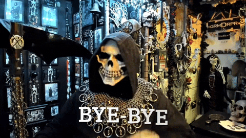 Goodbye GIF by Grim D. Reaper