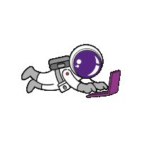 Space Working Sticker by Bluhaus