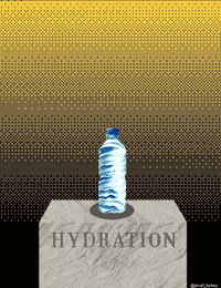 Pixel Stay Hydrated GIF