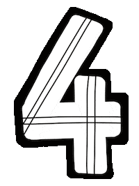 Schwarz Weiss Countdown Sticker by Daniela Nachtigall