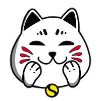 Happy Maneki Neko Sticker by Mustard