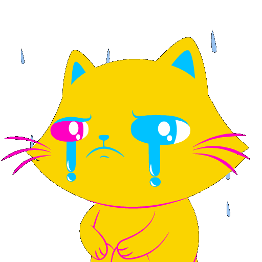 Sad Cats Sticker