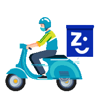 voizmx super delivery moto driver Sticker