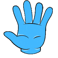 LilianOfficeSupport hand zwaaien blauw lilianofficesupport Sticker