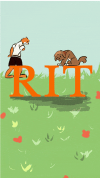 Dream School Dog GIF by Rochester Institute of Technology