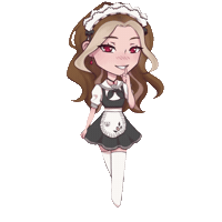 Vivienne Sticker by Meian Maid Cafe