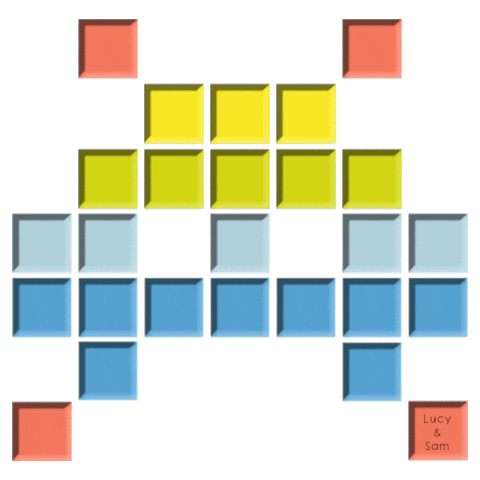 baby pixels Sticker by Lucy & Sam