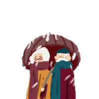 khibou coffee winter khibou Sticker