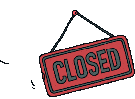 ATECREW illustration covid sign lockdown Sticker