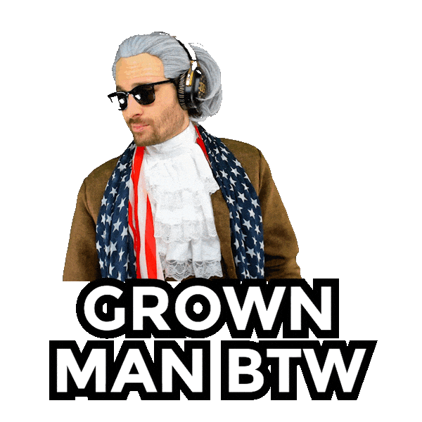 Grown Man Adult Sticker