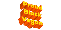 aquafabatestkitchen proud black vegan Sticker