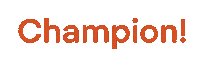 Orange Win Sticker