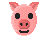 Porky Pig Smile Sticker by R74n