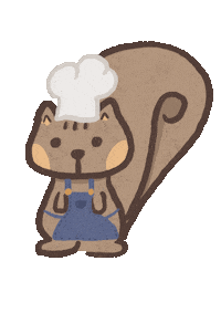 Luna Squirrel Sticker