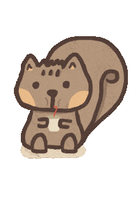 Luna Squirrel Sticker