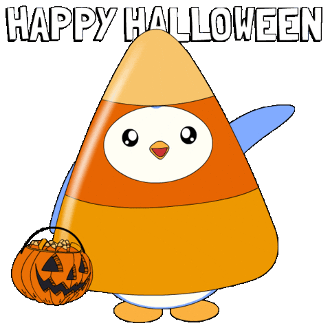 Trick Or Treat Halloween Sticker by Pudgy Penguins