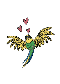 Drawing Bird Sticker