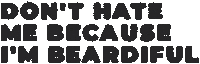 Text Beard Sticker by MULTI AWESOME STUDIO