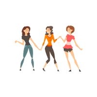 Friends Woman Sticker