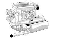 Motor Porsche Sticker