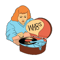 Vinyl Records Sticker by WH8S