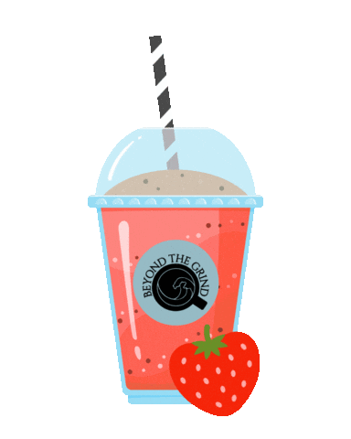 Strawberry Strawberrysmoothie Sticker by Beyond the Grind