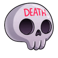 Death Skull Sticker by Demic