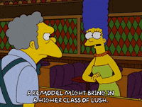 suspicious marge simpson GIF