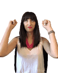 jennrobbins this point up pointing up jenn Sticker