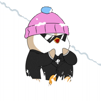 Snow Sliding Sticker by Pudgy Penguins