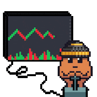 Crypto Trading Sticker by Memeland by 9GAG