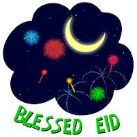 Eid Blessed Eid Sticker by Afternoon films