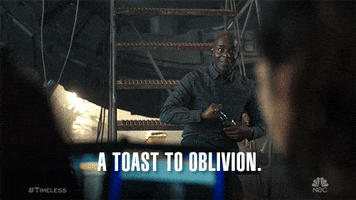 a toast to oblivion! GIF by NBC