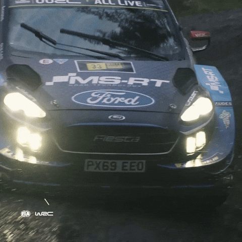 Driving Ford GIF by FIA World Rally Championship
