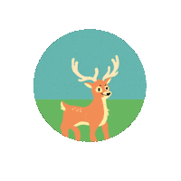 LioxFoundation love heart mars deer Sticker