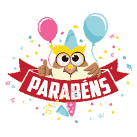 corujao happy birthday bday aniversario parabens Sticker