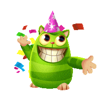 cat celebrate Sticker by Tactile Games