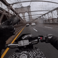 Brooklyn Brooklynbridge GIF by Motoveli Motorcycle Zine