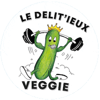 Vegan Muscle Sticker by Les Filous