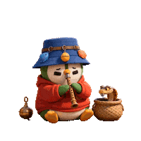Playing Flute Sticker by ZaddyFi