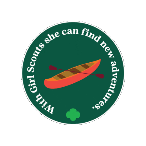 Adventures Canoe Sticker by Girl Scouts of Greater Iowa