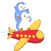 Flying On My Way Sticker by Pudgy Penguins