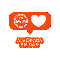 Eu Amo Love Sticker by Rádio Alvorada FM 94,9