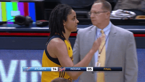 high five indiana fever GIF by WNBA